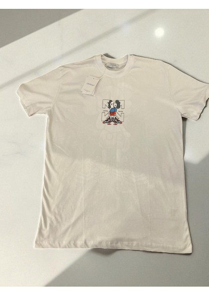 Off Whıte Sırtbaskılı Unisex T-Shirt