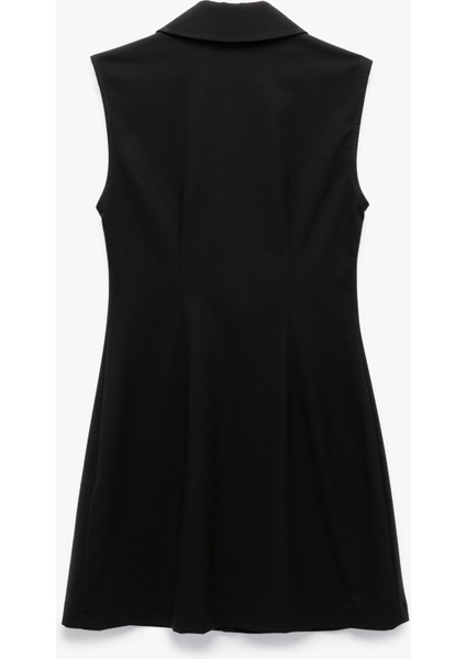 Regular Fit Kolsuz Düğmeli Mini Gömlek Elbise fiyatları