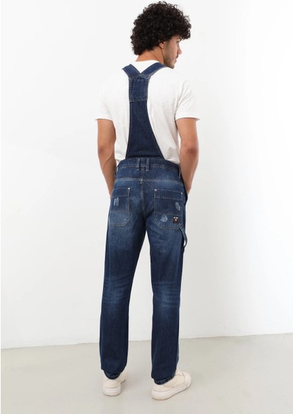 Erkek Jean Tulum Pantolon Lacivert