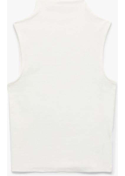 Pamuklu Slim Fit Kolsuz Dik Yaka Body