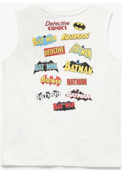 Lisanslı Batman Baskılı Pamuklu Bisiklet Yaka Atlet fiyatları