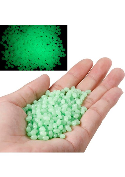 Fosforlu Glow Yeşil 4X5MM Silikon Yumuşak Boncuk Olta Takımı, Çapari, Jig Yapım Malzemesi 50 Adet modelleri