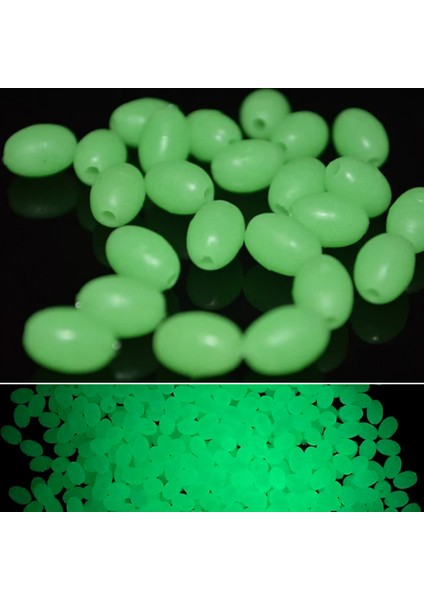 Fosforlu Glow Yeşil 4X5MM Silikon Yumuşak Boncuk Olta Takımı, Çapari, Jig Yapım Malzemesi 50 Adet fırsatları