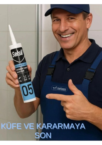 Duşakabin Silikonu Şeffaf 280 ml (10 Adet), Plastik Tabanca modelleri