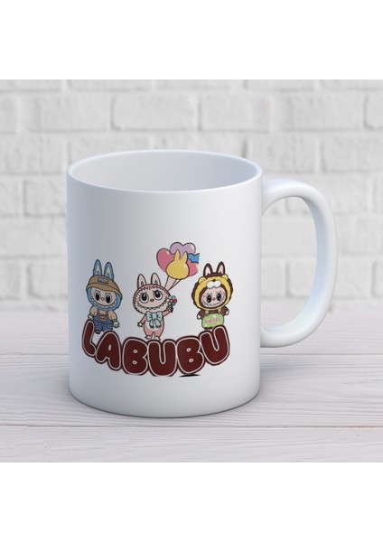 Labubu Baskılı Hediyelik Kupa Mod4