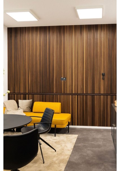 Flex 60X245 cm Ceviz Renk Akustik Ahşap Duvar Paneli fırsatları