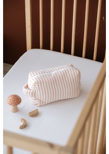 Müslin Bebek Bakım Çantası | Line Series - Coral fırsatları