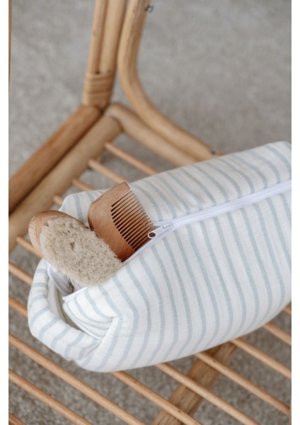 Müslin Bebek Bakım Çantası | Line Series - Blue fiyatları