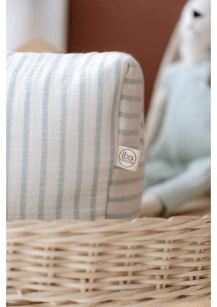 Müslin Bebek Bakım Çantası | Line Series - Blue indirimleri