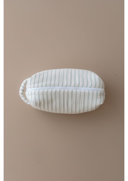 Müslin Bebek Bakım Çantası | Line Series - Blue
