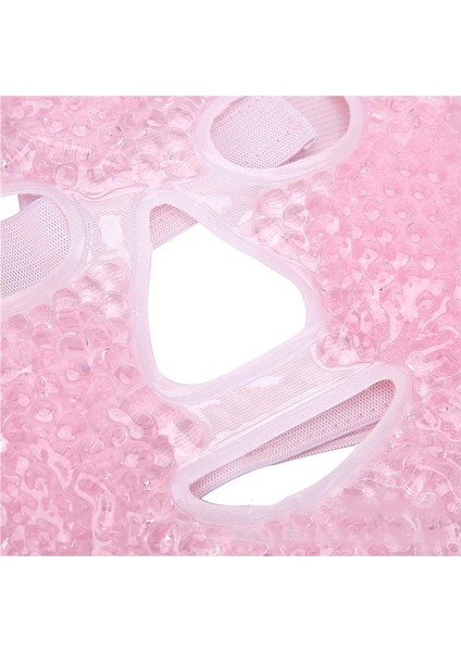 AYDOGANTICARET44 Terapi Jel Yüz Maskesi Soğuk ve Sıcak Boncuklu Ayarlanabilir Maske (Pembe) indirimleri