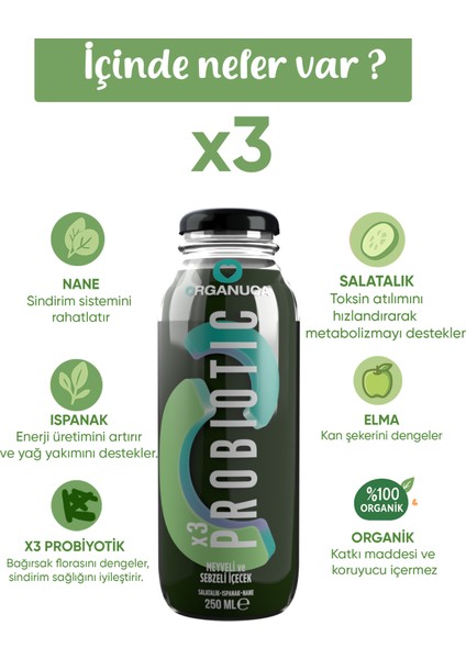 Probiotic Smoothie 3lü Paket