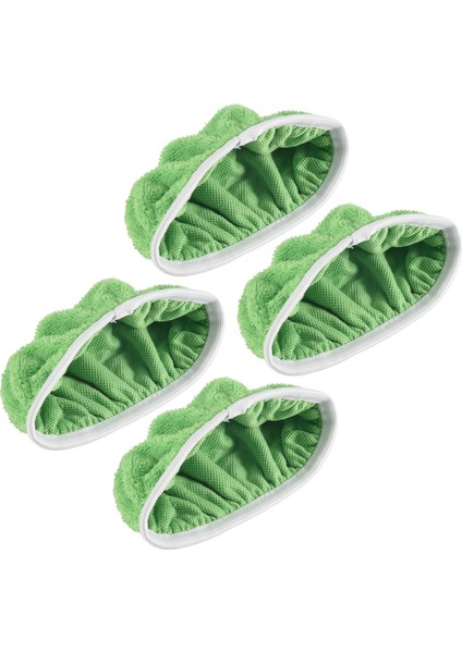 4 Adet Paspas Pedi Yedek Süpürge Paspas-Kuru Süpürme Bezleri ve Islak Paspas Bezleri Yıkanabilir Ev Temizliği (Yurt Dışından)