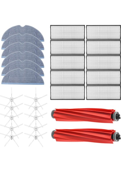 S7 T7S Hepa Filtre Aksesuarı Çıkarılabilir Kauçuk Ana Fırça/kapak Paspas Bezi Yan Fırça Elektrikli Süpürge Parçası (Yurt Dışından)