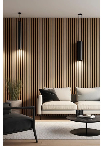 Flex 60X245 cm Meşe Renk Akustik Ahşap Duvar Paneli fırsatları