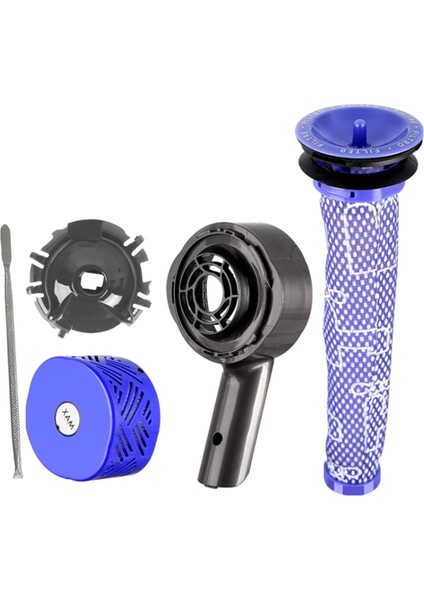 Motor Arka Kapağı + Ön ve Son Hepa Filtre Seti + Egzoz V6 DC58 DC59 DC62 DC72 DC74 Elektrikli Süpürge Parçaları (Yurt Dışından)