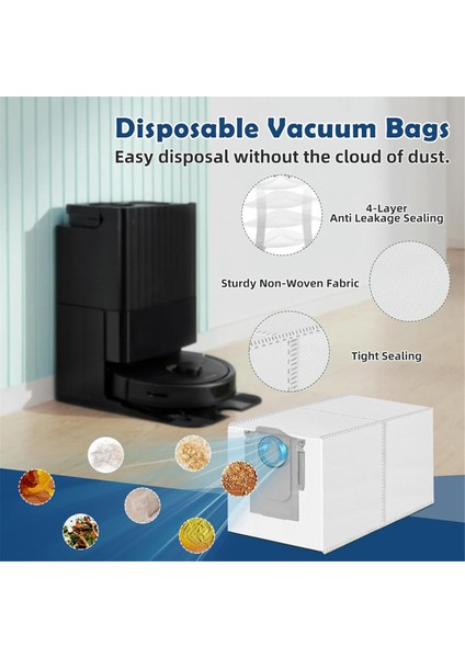 Qs, Qrevo Pro, Plus Robot Vakum Ana Yan Fırça Hepa Filtre Paspas Pedleri Toz Torbaları Aksesuarları (Yurt Dışından) modelleri