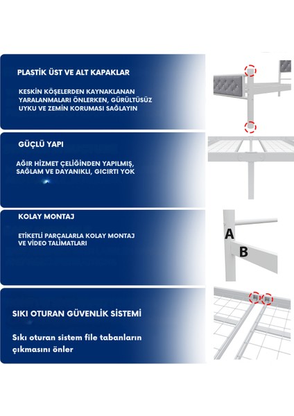 Milan Tek Kişilik Ferforje Karyola