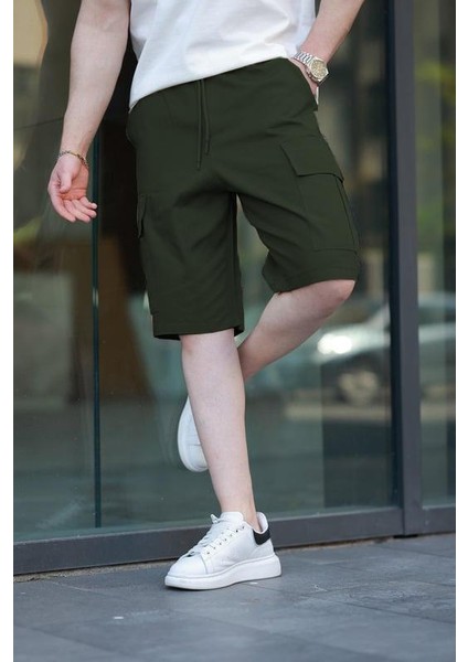 Haki Kargo Cepli Erkek Şort E6571 fiyatları