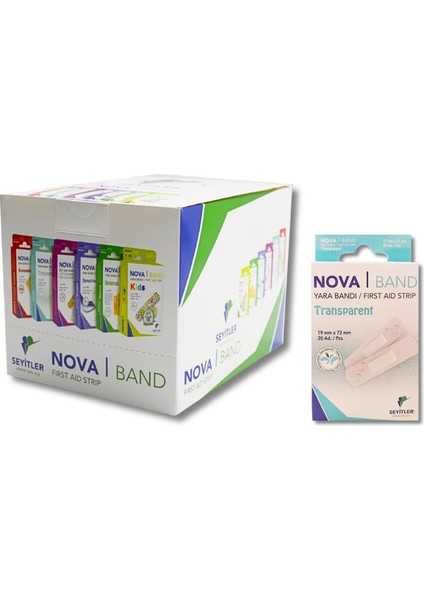 Şeffaf Transparent Yara Bandı 20 Li (20 Adet)
