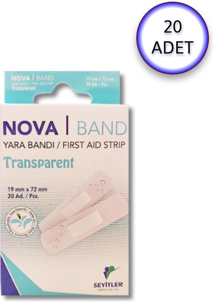 Şeffaf Transparent Yara Bandı 20 Li (20 Adet) fiyatları