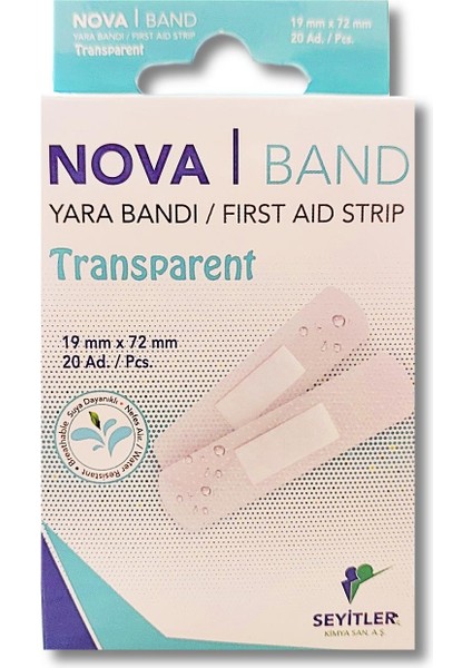 Şeffaf Transparent Yara Bandı 20 Li (20 Adet) modelleri