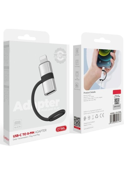 Lightning To Type C Çevirici USB C To 8 Pin Tak Çalıştır Adaptör OT90L indirimleri