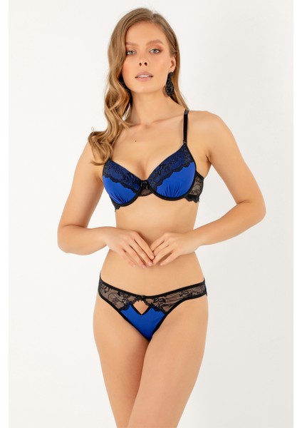 Push-Up Dolgulu Dantel Detaylı Sütyen Takım