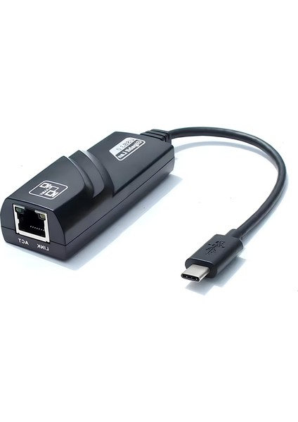 Type-C to Gigabit Ethernet Adaptör ⚡ 10/100/1000Mbps RJ45 Ağ Dönüştürücü