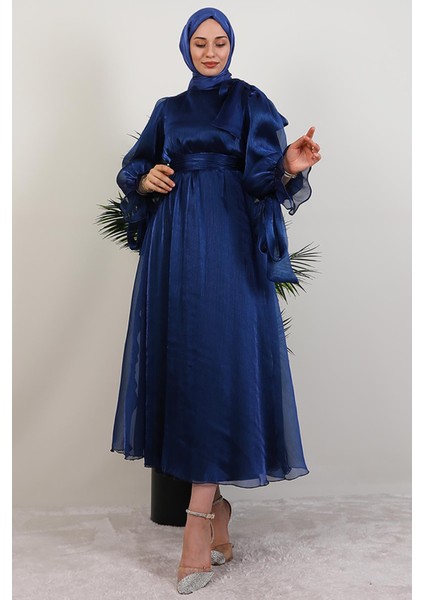 Mişa Tesettür Elbise Lacivert modelleri