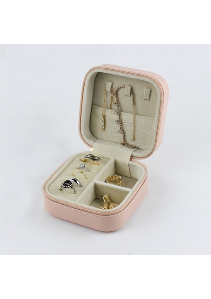 Seyahat Takı Çantası Mücevher Kutusu Pudra