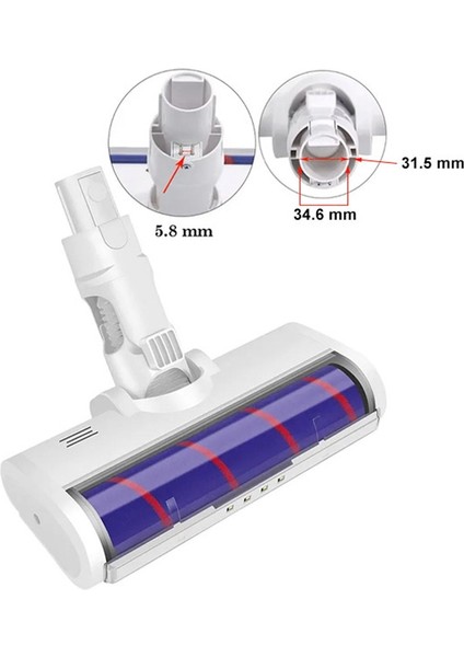 G10 Handheld / G9 Handled ile Uyumlu Şarjlı Dik Süpürge Turbo Başlık fırsatları