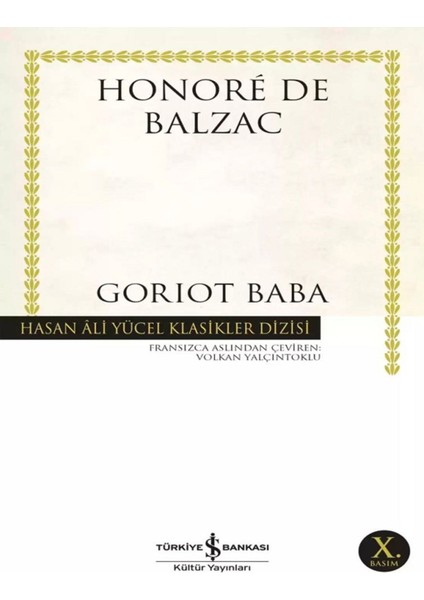 Goriot Baba - Honoré De Balzac