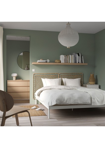 Tolknıng Yatak Başlığı 100 x 96 cm El Örmesi Rattan Ayaklı Doğal ve Dayanıklı Yatakbaşlığı fiyatları