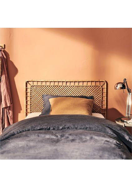 Tolknıng Yatak Başlığı 100 x 96 cm El Örmesi Rattan Ayaklı Doğal ve Dayanıklı Yatakbaşlığı