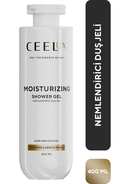 Nemlendirici ve Besleyici Etkili Duş Bakım Jeli Xylitol ve Aloe Vera Özlü 400 ml