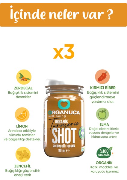 Organik Zerdeçal 3'lü Paket