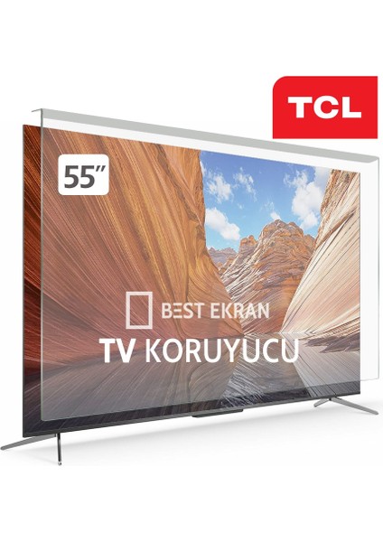 Tcl 55T6C Tv Ekran Koruyucu - Tcl 55" Inç 139 Ekran QLED Koruyucu