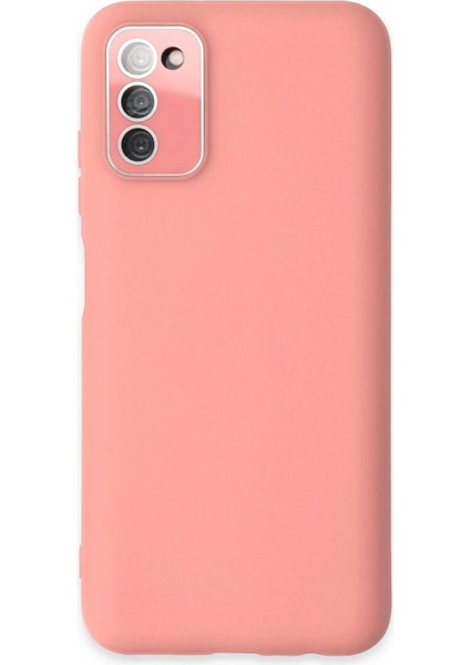 Samsung Galaxy A03S Kılıf Lansman Glass Kapak - Pembe