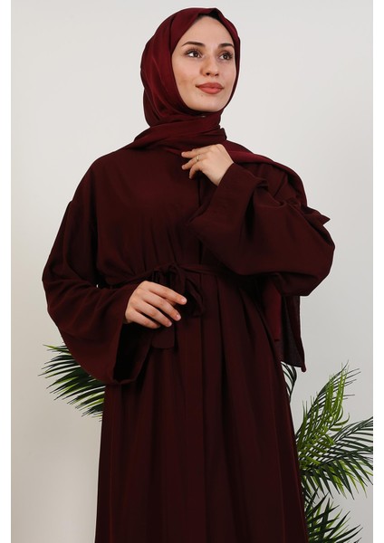 Mercan Tesettür Ferace Koyu Bordo indirimleri