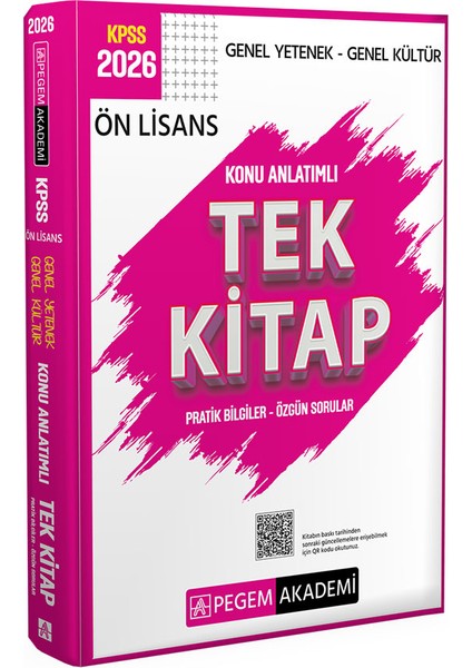 2026 Kpss Genel Yetenek Genel Kültür Ön Lisans Konu Anlatımlı Tek