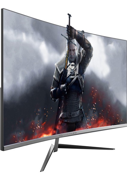 24" 4ms 75Hz Hdmı+Vga Curved Frameless Gaming Monitör