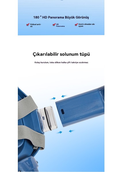 Çocuk Şnorkel Maskesi - Su Jeti Solunum Cihazı - Dalış Maskesi Seti-4 (Yurt Dışından) fırsatları
