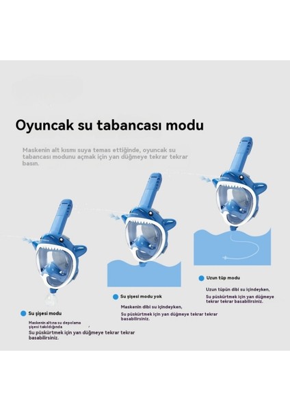Çocuk Şnorkel Maskesi - Su Jeti Solunum Cihazı - Dalış Maskesi Seti (Yurt Dışından) modelleri