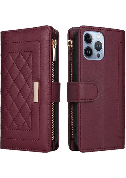 IPhone 13 Için Flip Case Pro Max Kayış Kart Yuvaları Cüzdan Darbeye (Yurt Dışından) indirimleri