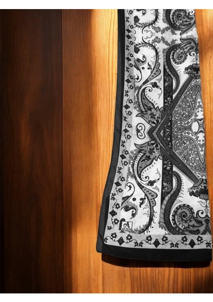 Etnik Desen Pamuk Ipek Şal Lüx Yeni Sezon Yüksek Kalite Şal