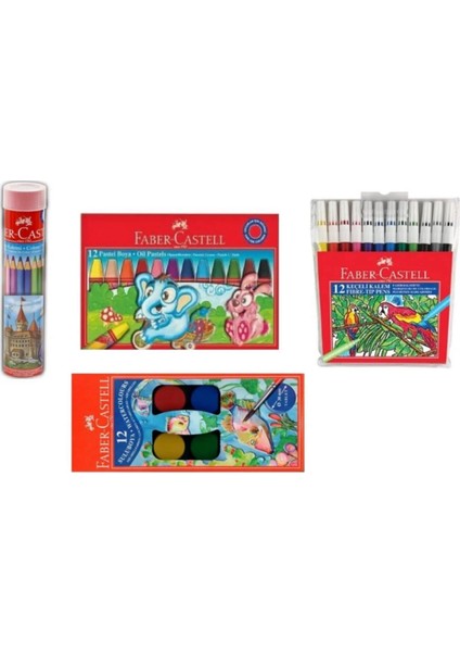 Faber Castell Dörtlü Boya Seti