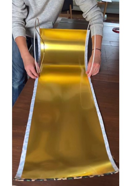 Abajur Teli | 38 cm Çap | Mat Gold | Abajur Başlığı & Makrome Abajur Yapım Iskeleti | Abajur Şapka Teli |E27 Duy Uyumlu fırsatları