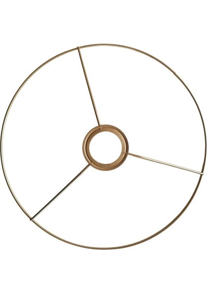 Abajur Teli | 38 cm Çap | Mat Gold | Abajur Başlığı & Makrome Abajur Yapım Iskeleti | Abajur Şapka Teli |E27 Duy Uyumlu indirimleri