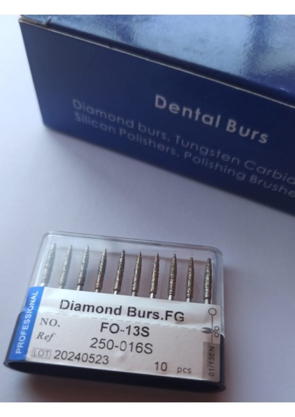 Diamond Burs.fg FO-13S Serisi Elmas Matkap Yüksek Hızlı Stomatoloji Departmanı Diş Lab Taşlama Aracı 100 Adet fırsatları